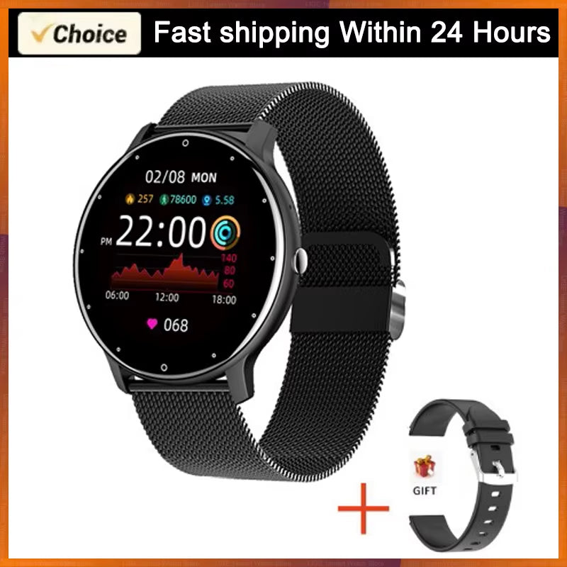 2025 Smart Watch Women Men Lady Gift Sport Fitness Watches Heart Rate Monitor Waterproof Smartwatch for Xiaomi Android IOS