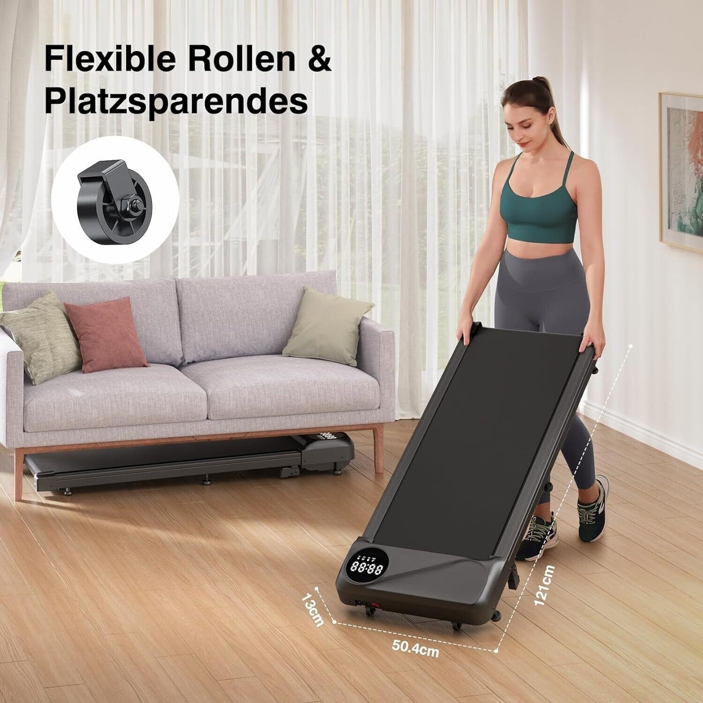 Motorisiertes Laufband Walking Pad Fitness Elektrisch Laufband Für Home Office