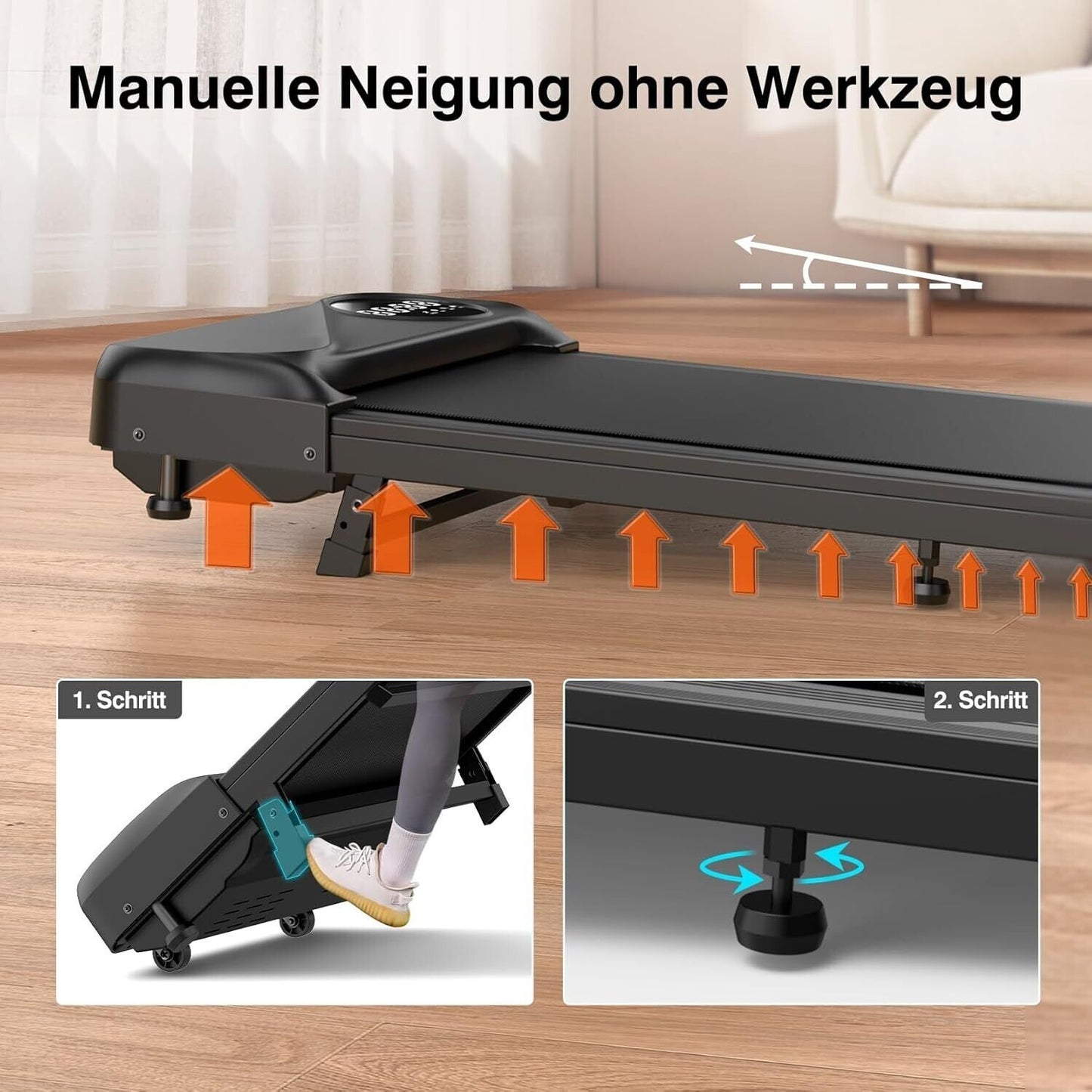 Motorisiertes Laufband Walking Pad Fitness Elektrisch Laufband Für Home Office