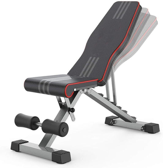 Hantelbank Klappbar Verstellbar Trainingsbank Schrägbank Bankdrücken Fitnessbank